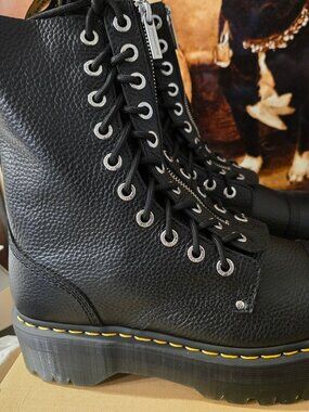 DR. MARTENS SINCLAIR HI MAX MILLED NAPPA LEATHER PLATFORM TWIST Mens 12 US NEW